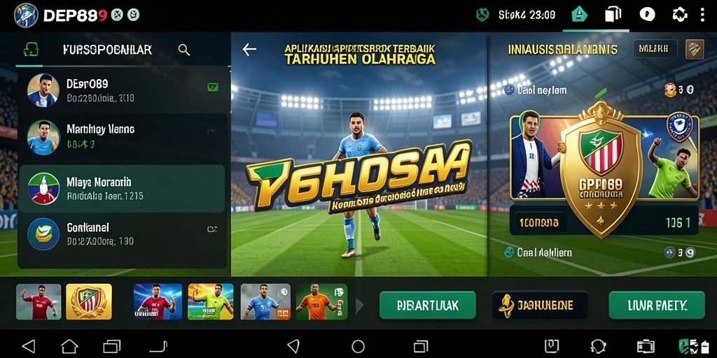 Tampilan screenshot DEPO89 dengan antarmuka taruhan olahraga yang menarik.