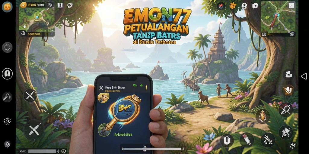 Gameplay EMON77 yang menakjubkan dalam dunia terbuka.