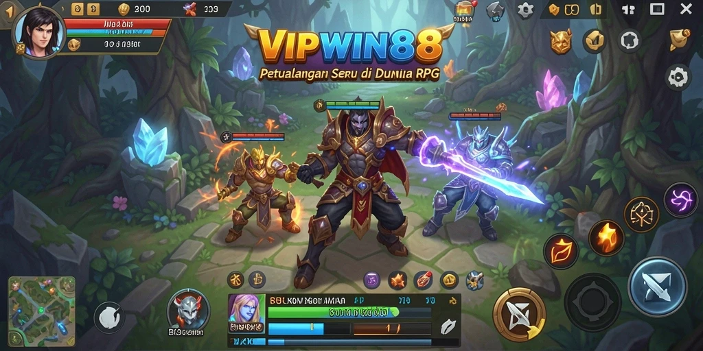 Screenshot gameplay VIPWIN88 menampilkan petualangan RPG yang seru.