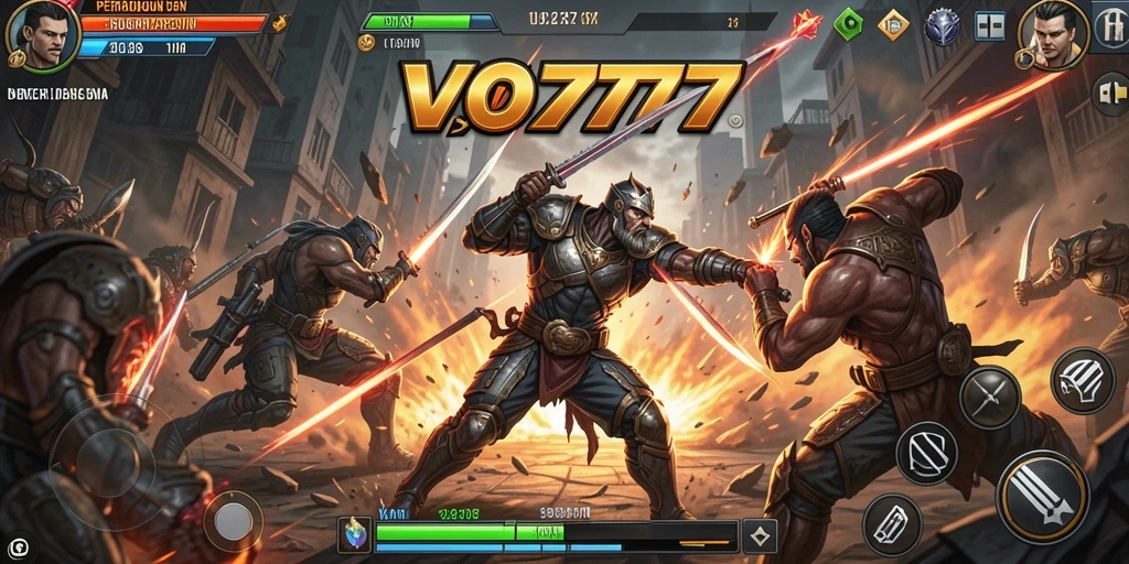 Tangkapan layar dari VO777 menampilkan aksi pertarungan yang mendebarkan.